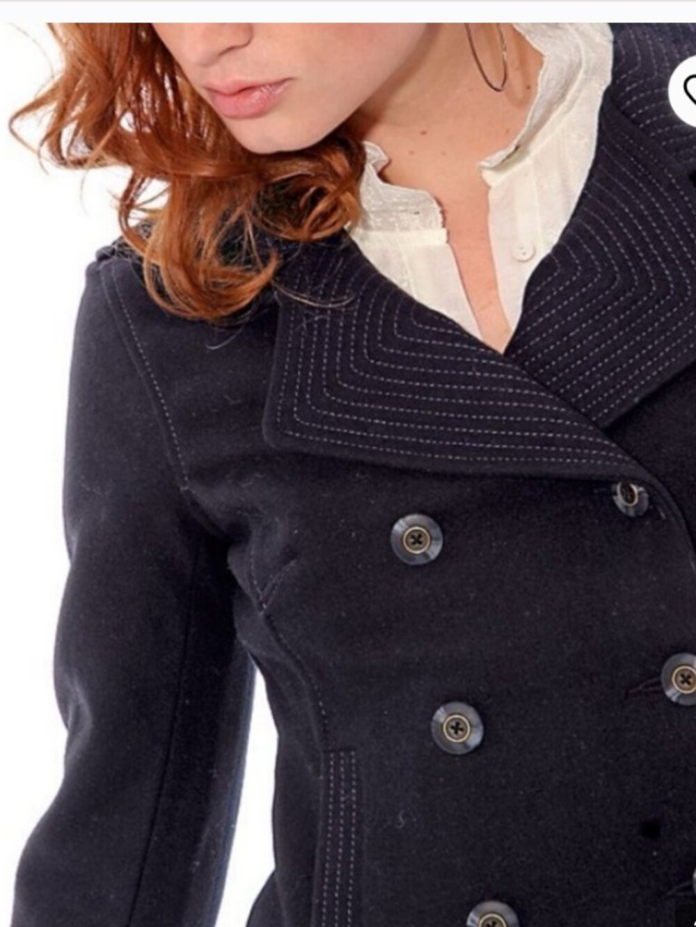 Free People Cropped Pea Coat Size 12